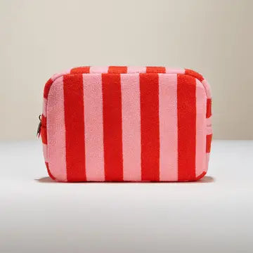 Striped Pattern Cosmetic Pouch Bag