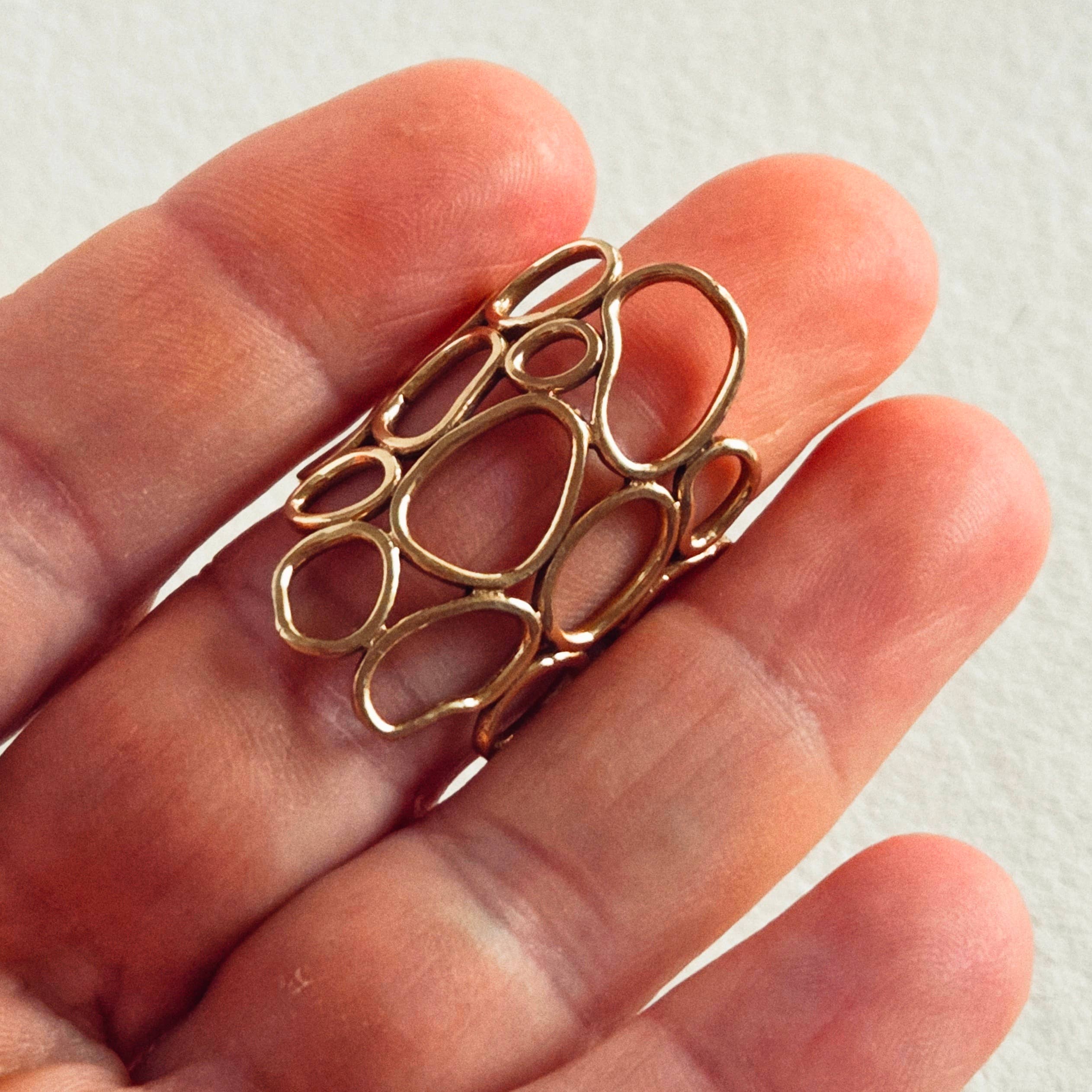 Freeform Orbs Ring